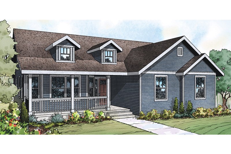 Home Plan - Country Exterior - Front Elevation Plan #124-931