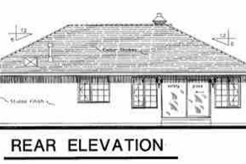 Dream House Plan - Exterior - Rear Elevation for European House Plan #18-9140 - 2 bed, 2 bath