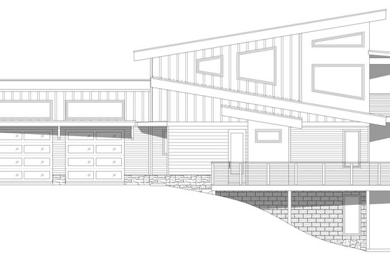 Exterior - Other Elevation for Modern House Plan #932-384 - 3 bed, 2 bath