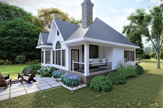Exterior - Outdoor Living for Cottage House Plan #1094-14 - 2 bed, 2 bath