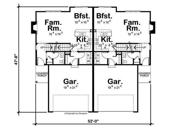 House Blueprint - Modern Floor Plan - Main Floor Plan #20-2542