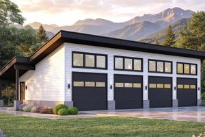 Architectural House Design - Exterior - Front Elevation for Contemporary House Plan #932-1419, 0 bath