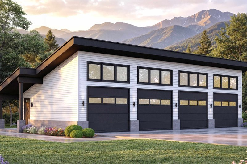Architectural House Design - Exterior - Front Elevation 2 for Contemporary House Plan #932-1419, 0 bath