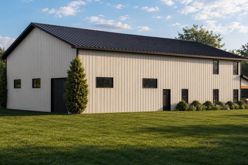 House Blueprint - Exterior - Rear Elevation for Barndominium House Plan #1064-492 - 4 bed, 3.5 bath