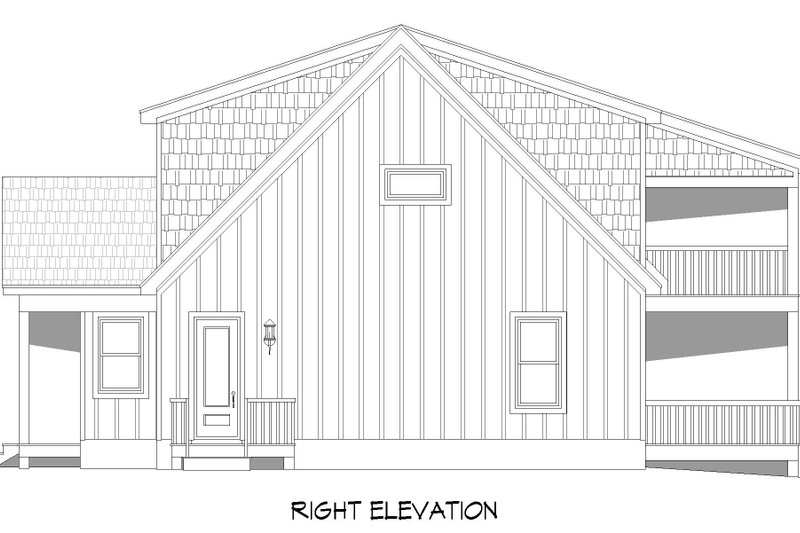 House Design - Exterior - Other Elevation 1 for Southern House Plan #932-887 - 3 bed, 2.5 bath