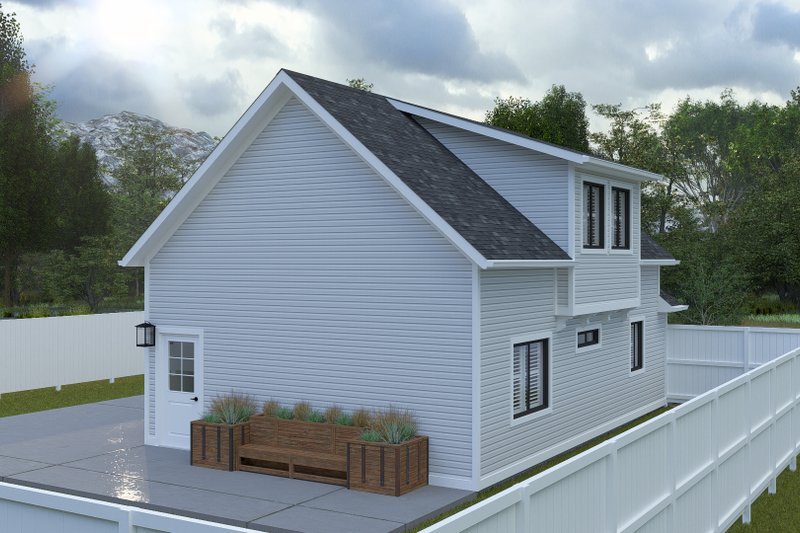 Dream House Plan - Exterior - Rear Elevation 1 for Craftsman House Plan #1060-286 - 3 bed, 2 bath