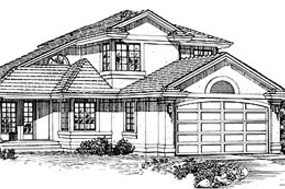 Exterior - Front Elevation for Traditional House Plan #47-213 - 3 bed, 2.5 bath