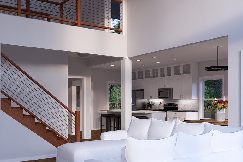 Dream House Plan - Interior - Family Room for Cottage House Plan #513-2335 - 4 bed, 3.5 bath