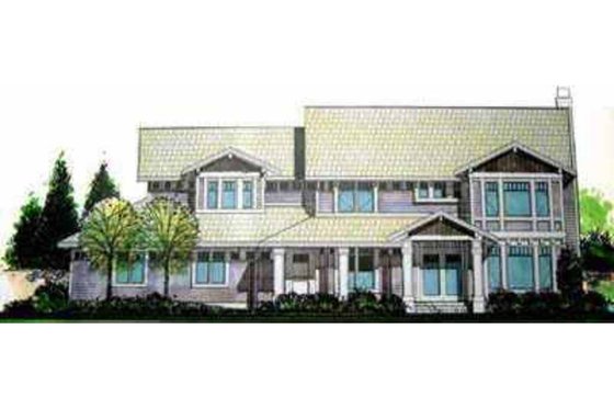Exterior - Front Elevation for Bungalow House Plan #78-190 - 3 bed, 3 bath