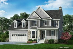 Country Exterior - Front Elevation Plan #929-596