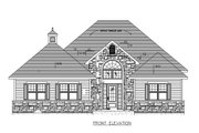 European Style House Plan - 2 Beds 1 Baths 1340 Sq/Ft Plan #138-310 