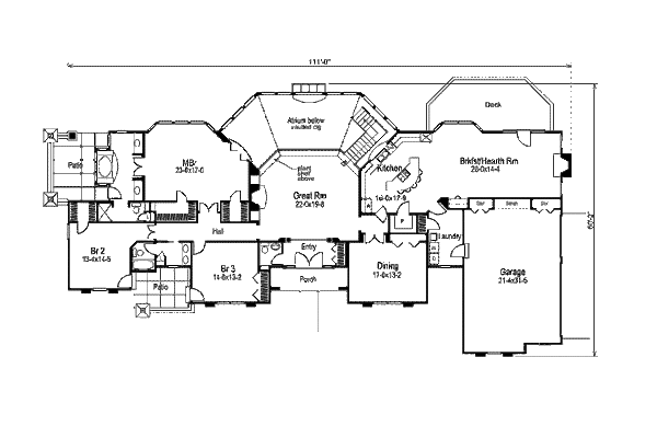 Architectural House Design - Traditional Floor Plan - Main Floor Plan #57-273