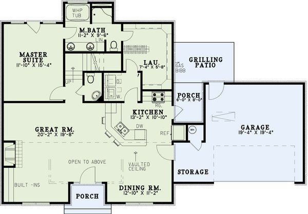 Home Plan - Colonial Floor Plan - Main Floor Plan #17-237