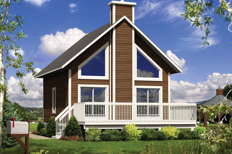 Home Plan - Cabin Exterior - Front Elevation Plan #25-4274