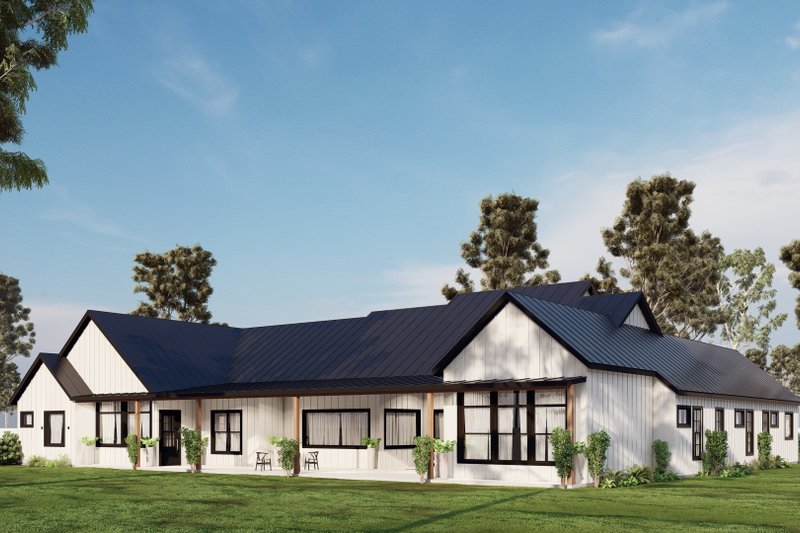 House Design - Exterior - Rear Elevation 1 for Farmhouse House Plan #1110-20 - 5 bed, 4.5 bath