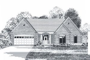 Traditional Exterior - Front Elevation Plan #424-90