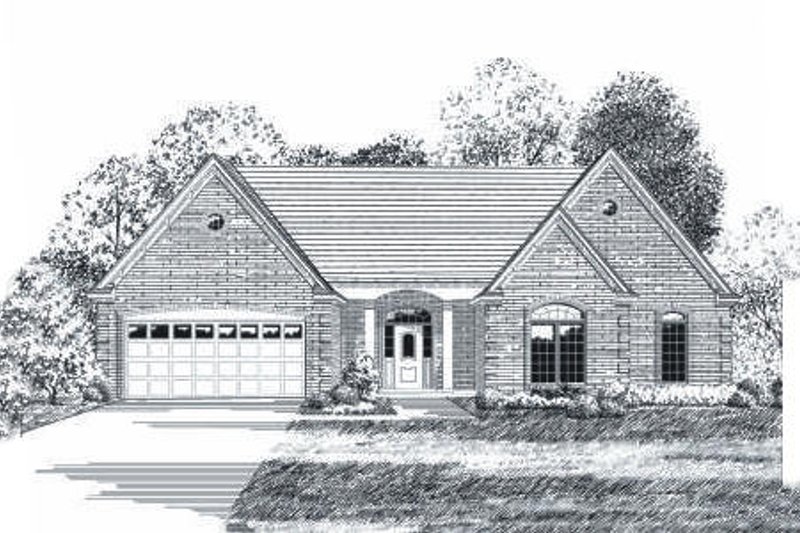 Traditional Style House Plan - 3 Beds 2 Baths 1437 Sq/Ft Plan #424-90