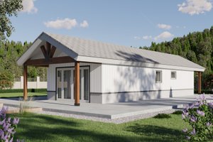 Dream House Plan - Ranch Exterior - Front Elevation Plan #1106-122