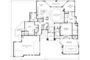 Adobe / Southwestern Style House Plan - 3 Beds 3.5 Baths 2803 Sq/Ft Plan #24-204 