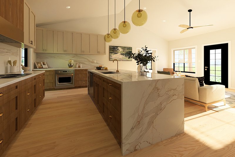 Dream House Plan - Interior - Kitchen 2 for Farmhouse House Plan #126-297 - 2 bed, 2 bath