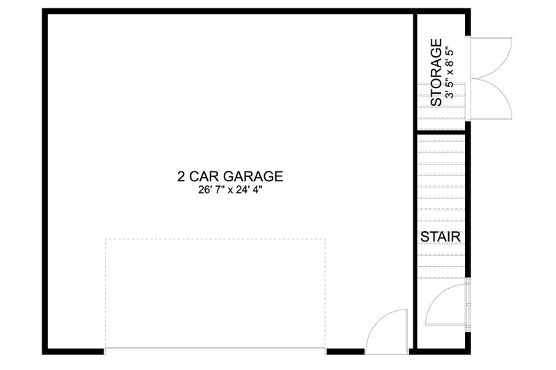 House Blueprint - Floor Plan - Main Floor for Modern House Plan #1060-149, 0 bath
