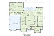 Ranch Style House Plan - 5 Beds 4.5 Baths 4303 Sq/Ft Plan #17-575 Floor 
