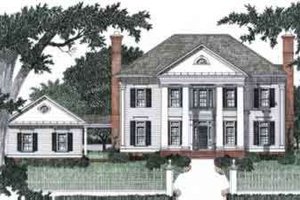 Southern Exterior - Front Elevation Plan #129-159