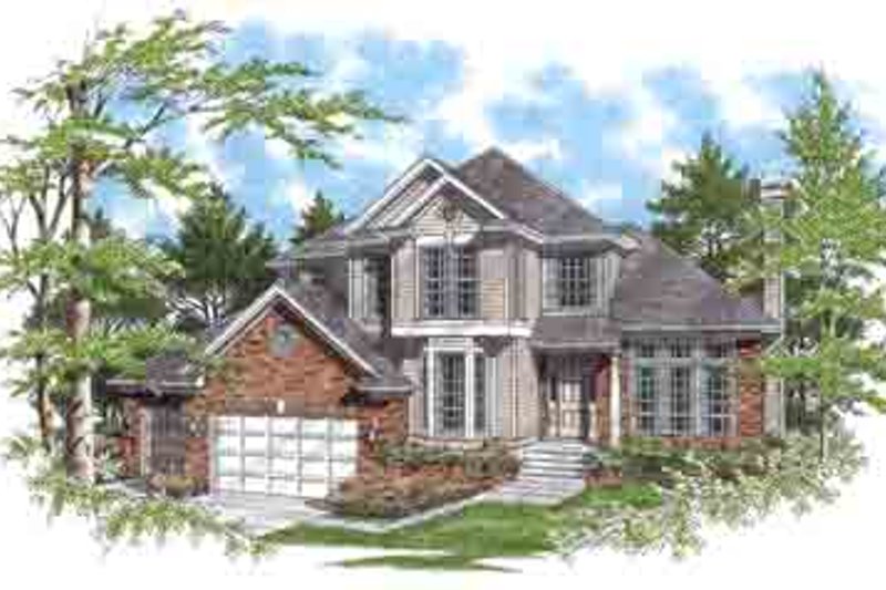 Dream House Plan - Traditional Exterior - Front Elevation Plan #48-228