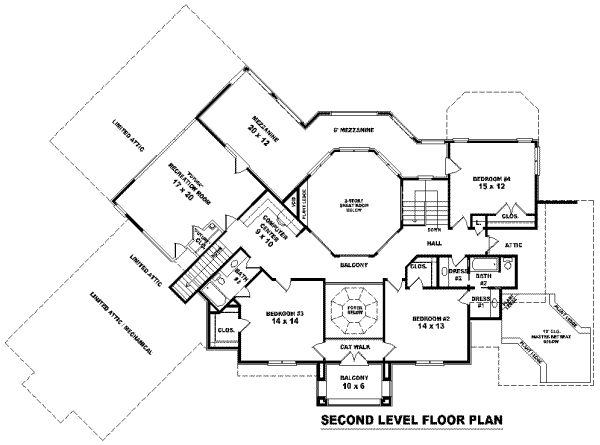European Floor Plan - Upper Floor Plan #81-1355
