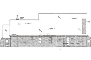 Exterior - Rear Elevation for European House Plan #310-958 - 3 bed, 2 bath