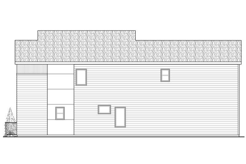 Architectural House Design - Exterior - Other Elevation 1 for Modern House Plan #124-920 - 3 bed, 2.5 bath