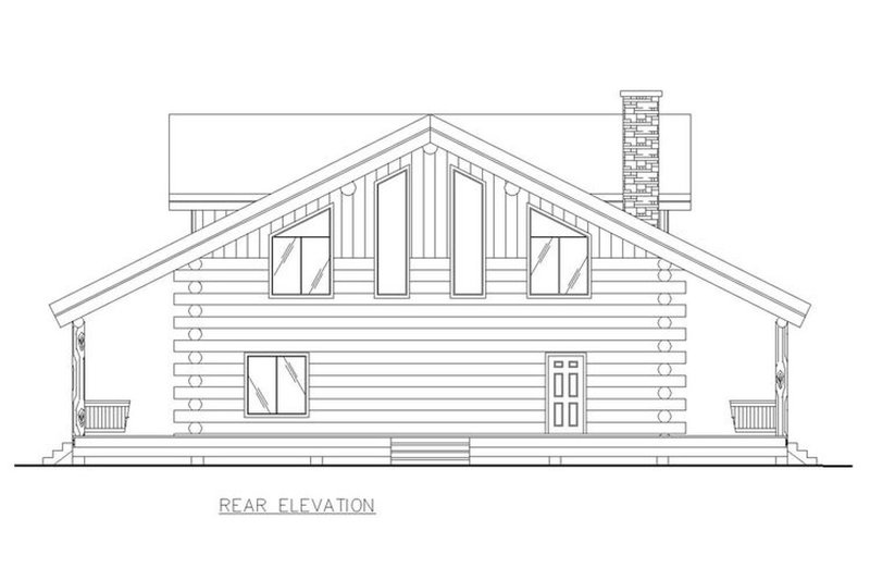 Dream House Plan - Rear Elevation