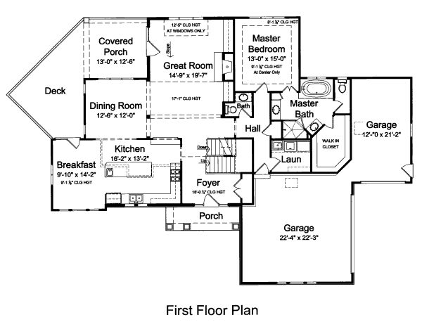 Home Plan - Bungalow Floor Plan - Main Floor Plan #46-456