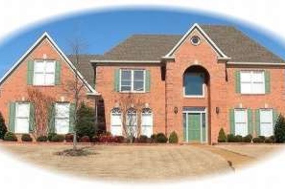 Exterior - Front Elevation for European House Plan #81-1093 - 4 bed, 3.5 bath