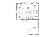 European Style House Plan - 4 Beds 3 Baths 1728 Sq/Ft Plan #18-9303 