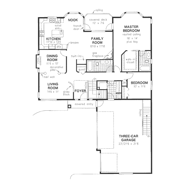 European Floor Plan - Main Floor Plan #18-9303