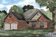 Traditional Style House Plan - 3 Beds 2 Baths 1732 Sq/Ft Plan #17-1103 