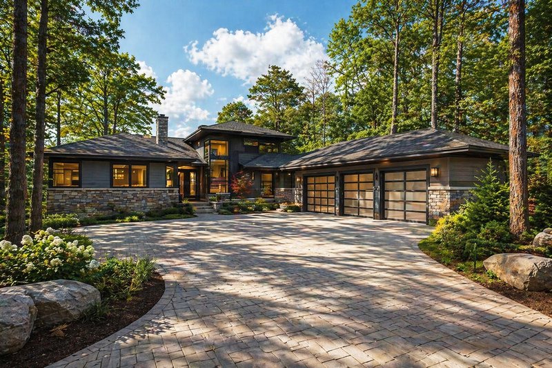House Plan Design - Exterior - Front Elevation 4 for Contemporary House Plan #928-261 - 4 bed, 4.5 bath
