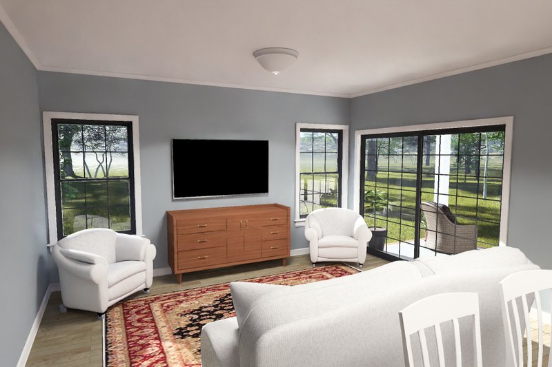Architectural House Design - Interior - Family Room for Modern House Plan #513-2460 - 3 bed, 2 bath