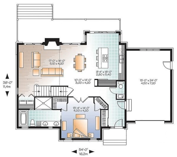Home Plan - Country Floor Plan - Main Floor Plan #23-2562