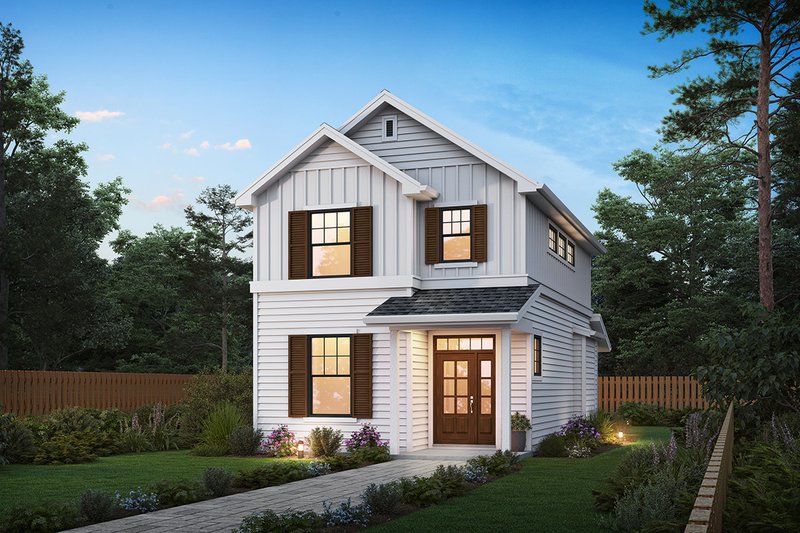 Dream House Plan - Cottage Exterior - Front Elevation Plan #48-1102