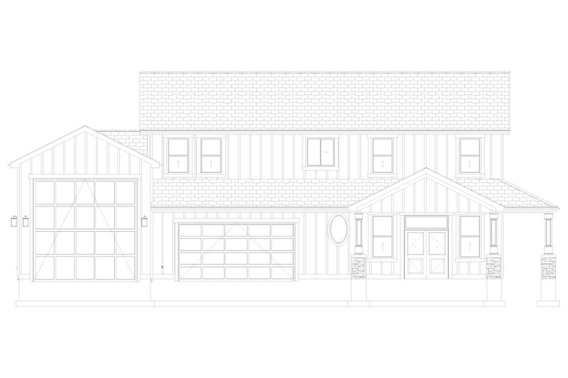 Dream House Plan - Exterior - Front Elevation 6 for Barndominium House Plan #1060-497 - 3 bed, 2.5 bath