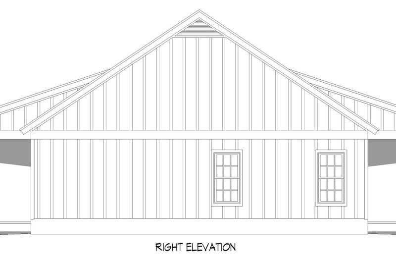 Dream House Plan - Exterior - Other Elevation 1 for Southern House Plan #932-1379 - 3 bed, 2 bath
