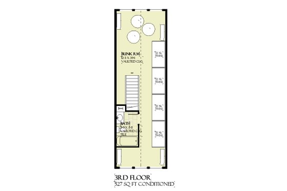 Floor Plan - Upper Floor 1 for Beach House Plan #901-156 - 5 bed, 4.5 bath