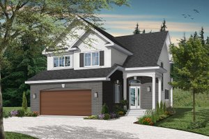 Exterior - Front Elevation 5 for Traditional House Plan #23-2011 - 3 bed, 2.5 bath