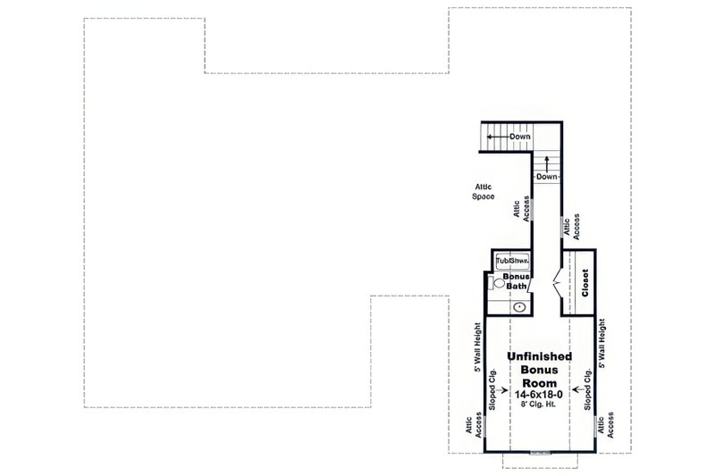 House Plan Design - Floor Plan - Upper Floor for Craftsman House Plan #21-644 - 4 bed, 2.5 bath
