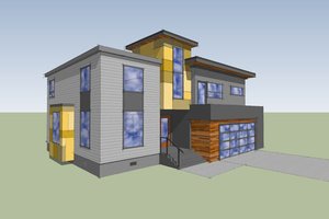 Exterior - Other Elevation for Modern House Plan #518-4 - 3 bed, 3.5 bath