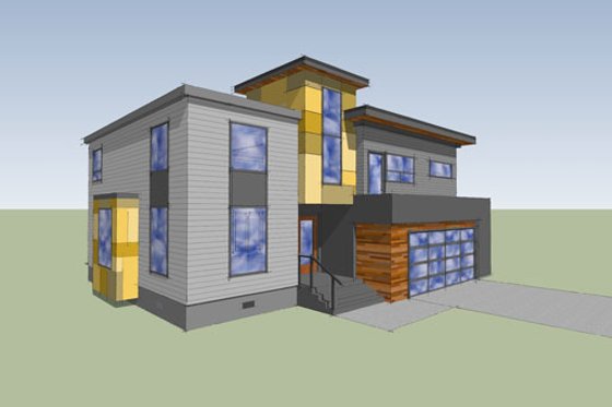 Exterior - Other Elevation for Modern House Plan #518-4 - 3 bed, 3.5 bath