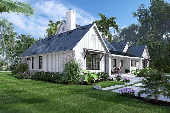 Exterior - Other Elevation 4 for Farmhouse House Plan #120-284 - 3 bed, 3.5 bath