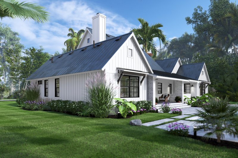 Dream House Plan - Exterior - Other Elevation 4 for Farmhouse House Plan #120-284 - 3 bed, 3.5 bath